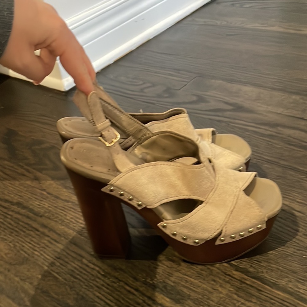 BCBGeneration clog platform heels